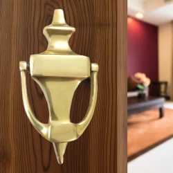 6" World Cup-2 Brass Door Knocker DK-023 | Champions Brass Knocker | Golden Goal Brass Knocker | Solid Brass World Cup Knocker