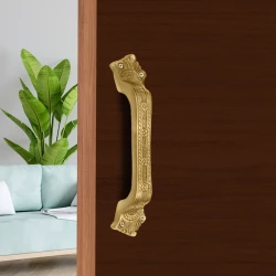 10" Brass Pull Handle PH-009 | Brass Antique Pull Handle | Door Pull Handle | Brass Heavy Duty Door Handle Pack Of 2