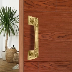 8" Brass Pull Handle PH-011 | Brass Antique Pull Handle | Door Pull Handle | Brass Heavy Duty Door Handle Pack OF 2