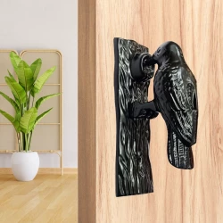 17cm-cast-iron-door-knocker-cidk07-black-powder-coating-iron-door-knocker-full-black-butterfly-iron-door-knocker-shivarika-manufacturers-exporters