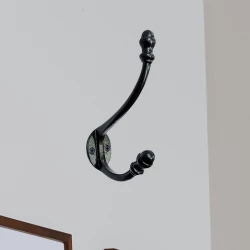 15cm-cast-iron-hook-cihk005-cast-iron-cloth-hanging-hook-cast-iron-black-powder-coating-clothing-hook--shivarika-manufacturers-exporters
