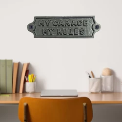 5cm Cast Iron Letter Plate CIDS-003 | Cast Iron Door Plate | Cast Iron Door Sine Plate | Cast Iron Black Powder Coating Letter Plate