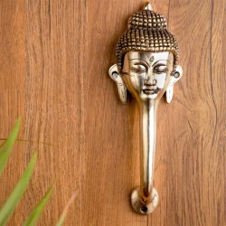 Buddha Face Brass Door Handle, Handle for Main Door, Door Handles for Home & Office, Antique Brown, Standard, Pack of 1 Buddha Face Brass Door Handle, Handle for Main Door, Door Handles for Home & Office, Antique Brown, Standard, Pack of 1