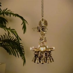 -advanzo-antique-brass-krishna-hanging-diya-9-diya-with-17-chain-125-kg-finish-traditional-decorative-diwali-oil-lamp-for-home-puja-gifting-advanzo