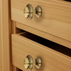 30mm x 28mm Brass Knobs for Cabinets & Drawers BK-011 | Antique Finish | Solid Brass Antique Cabinet Knobs | Decorative Brass Drawer Knobs | Pack of 2