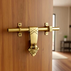 10" X 16mm Door Aldrop AL-007 | Premium Brass Aldrop for Main Door | Solid Brass Door Aldrop | Wooden Door Fitting | Aldrop | Kunda | Tadi | Pack Of 1