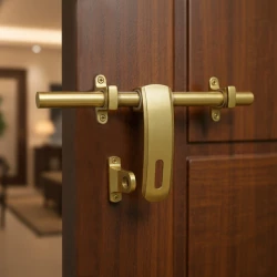 10" X 12mm  Brass Aldrop AL-015 | Antique Finish Door Aldrop | Single Door Aldorp | Brass Door security Aldrop | Brass Arla | Brass kunda