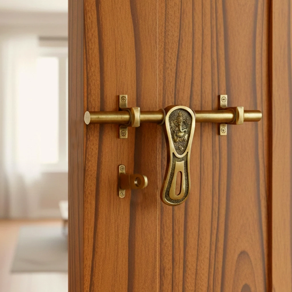 10" Brass Aldrop AL-001 | Antique Finish Aldrop | Single Door Aldorp | Brass Door security Aldrop