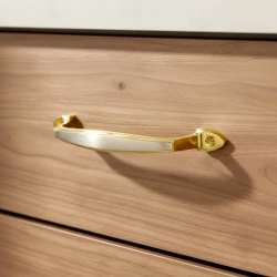 6" 2 Piece Brass Cabinet Handle CH-008 | Brass Silver Gold Handle | Brass Silver Gold  Drawer Handle | Brass Silver Gold  Window Handle