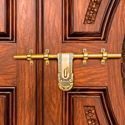 Premium Brass Aldrop 14 Inch | Antique Finish Heavy Duty Door Tower Bolt | Solid Brass Door Latch for Main Door, Double Door & Wooden Door | AL-041